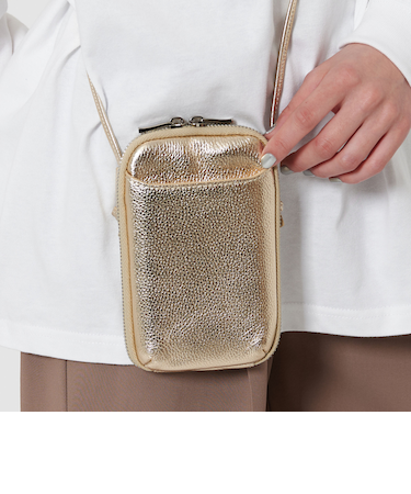 <BEAUTY&YOUTH UNITED ARROWS>レザー ジップスリム ウォレットショルダー