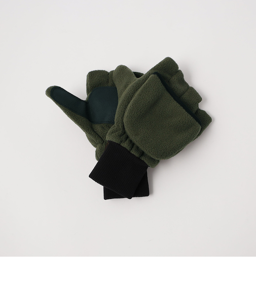 ＜DENTS＞フリースハンティンググローブ ミトン フィンガーレスグローブ