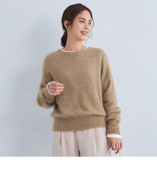 <GREEN LABEL RELAXING>ヘアリー ニット プルオーバー