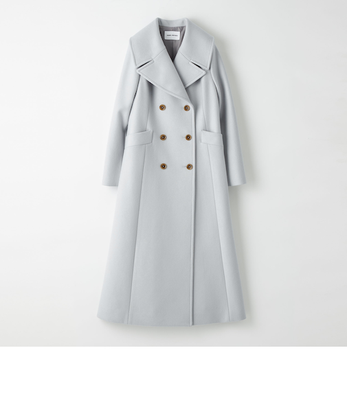 ＜EMMEL REFINES＞EM ダブルボタン ロングコート