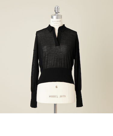 ＜conte＞ スキッパー ニット