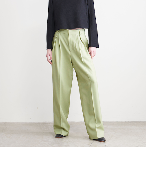 ＜AEWEN MATOPH＞ツイル タック テーパードパンツ