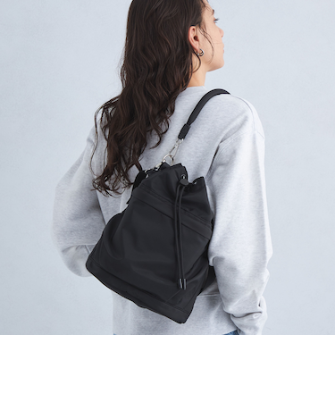 <GREEN LABEL RELAXING>ハッスイ ポケットドロスト バッグ - はっ水 -