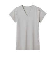 【アセドロン】VネックTシャツ(汗取りパッド付き)(短袖)