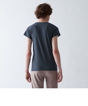 【アセドロン】VネックTシャツ(汗取りパッド付き)(短袖)