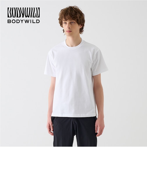 【ジャケット対応】綿100% クルーネックTシャツ