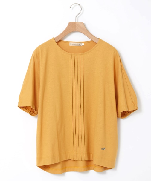 スノーリネン ピンタック プルオーバーTシャツ【接触冷感】