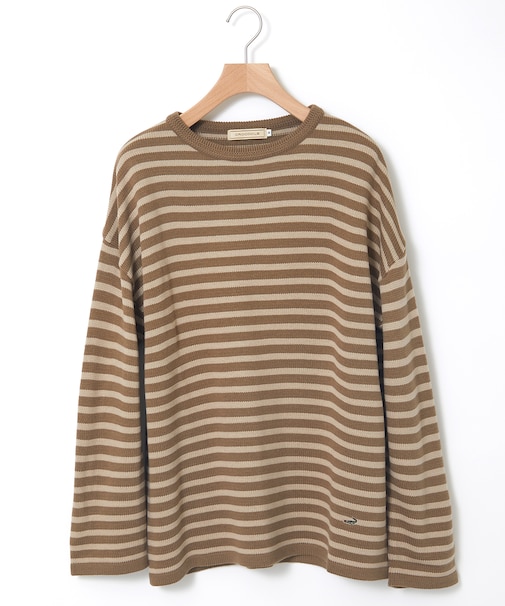 ウールブレンド ボーダー プルオーバーニット【一部店舗限定】