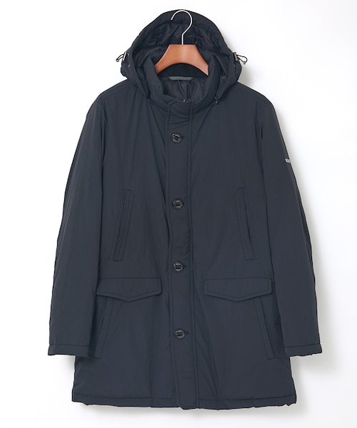 【美品】fusalp フード付き　ダウン　 ブラック　コート　防水コート　極暖 美品】fusalp フード付き ダウン ブラック コート 防水コート 極暖 美