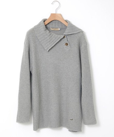 ツイル デザインカラー プルオーバーニット