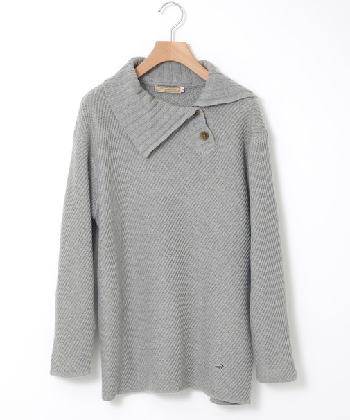 ツイル デザインカラー プルオーバーニット