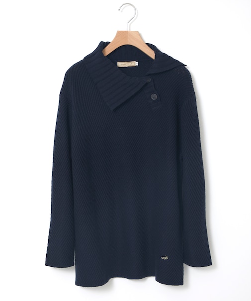 ツイル デザインカラー プルオーバーニット