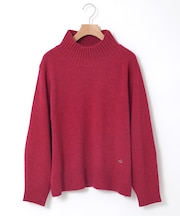 ウール ハイネック プルオーバーニット