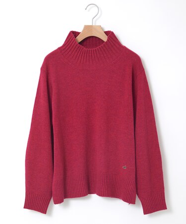 ウール ハイネック プルオーバーニット