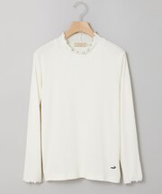 メロー ハイネック リブカットソー