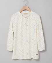 幾何学模様 ギャザー カットソー