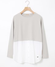 布帛ドッキング カットソー