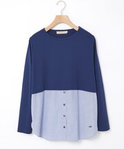 布帛ドッキング カットソー