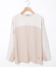 異素材 切り替え プルオーバー