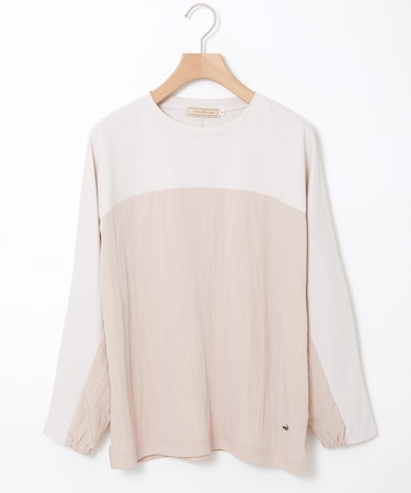 異素材 切り替え プルオーバー