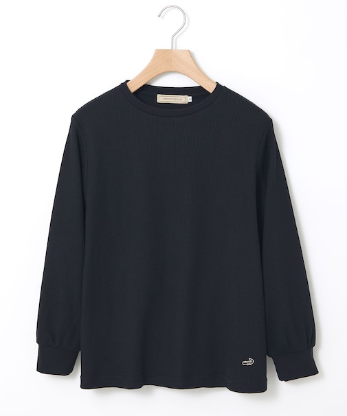 ワッフル生地 長袖カットソー