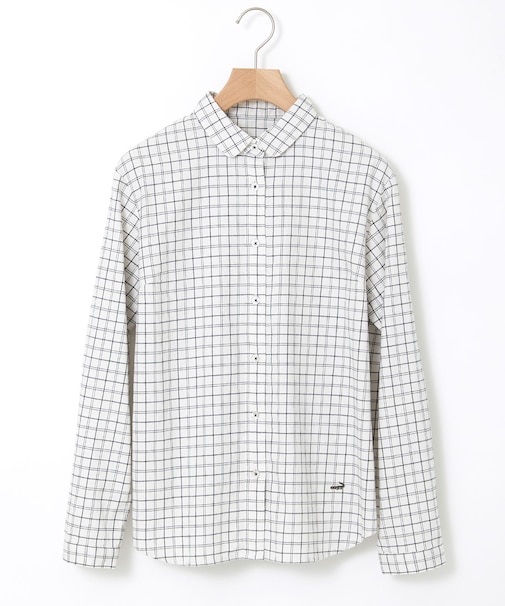 コットン チェック ブラウス【一部店舗限定】