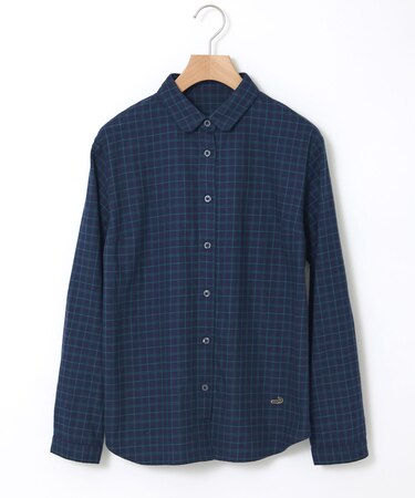 コットン チェック ブラウス【一部店舗限定】