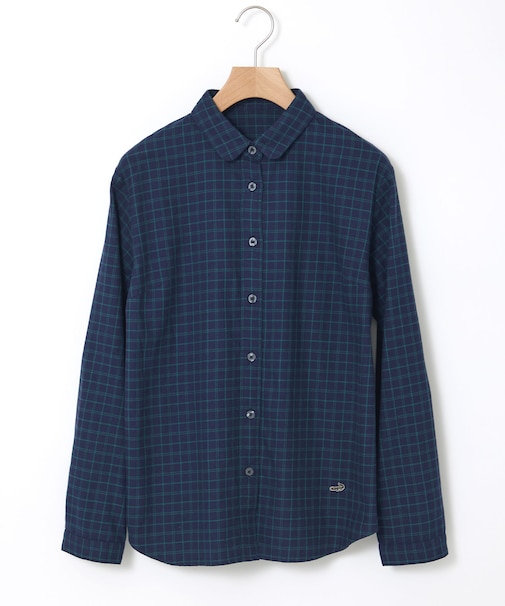 コットン チェック ブラウス【一部店舗限定】