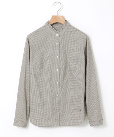 フリルカラー コットン ブラウス【一部店舗限定】