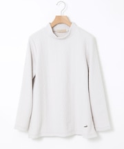 ケーブルジャカード ハイネック カットソー【一部店舗限定】