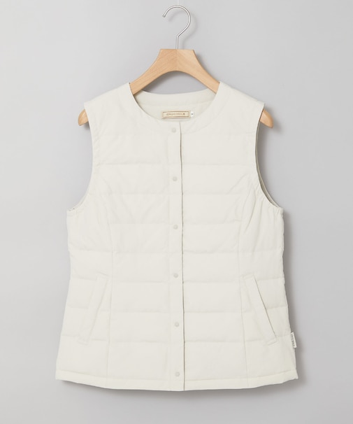 ノーカラー ダウン ベスト【一部店舗限定】