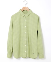 ピンタックデザイン コットン ブラウス