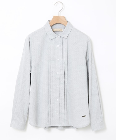 コットン タックデザイン ブラウス