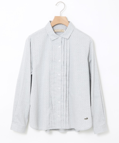 コットン タックデザイン ブラウス