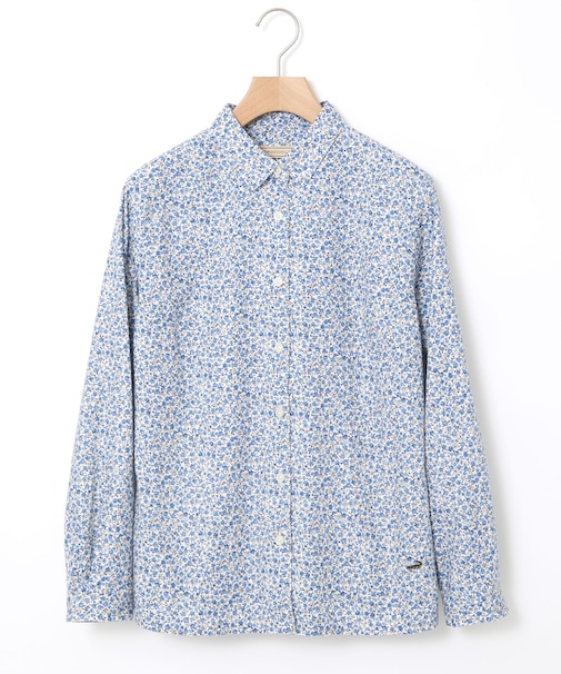 小花柄プリント ブラウス