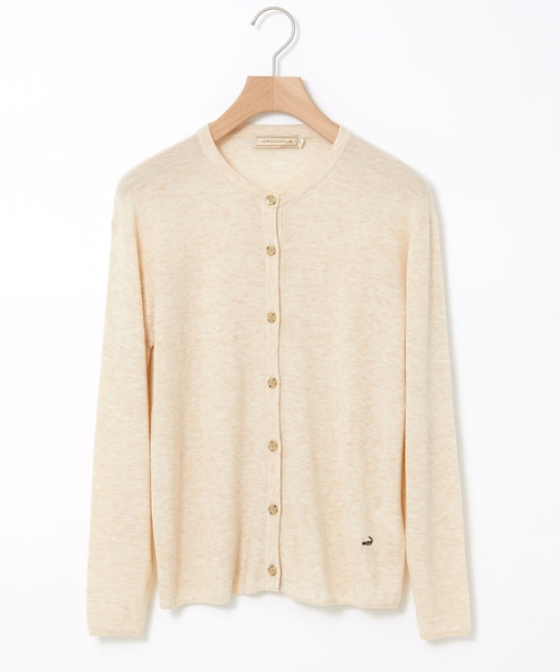 リブニット カーディガン