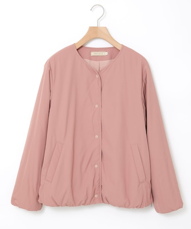 ノーカラー 中綿 ジャケット