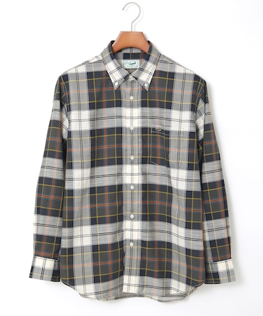 ピケ素材 チェック柄 シャツ