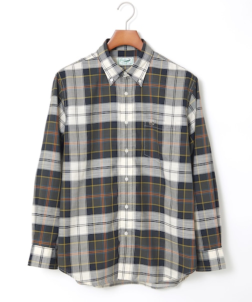 ピケ素材 チェック柄 シャツ