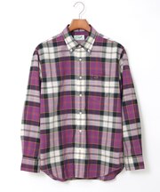 ピケ素材 チェック柄 シャツ