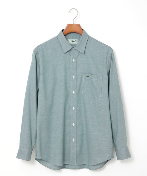 ノンアイロン 千鳥柄 シャツ【シワになりにくい】