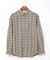 ピケ起毛 チェック柄 シャツ