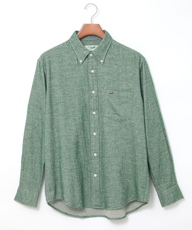 シャギー加工 杢調 シャツ