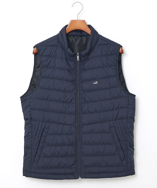 スタンドカラー ダウン ベスト