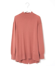 ウールブレンド アイレット ニットチュニック