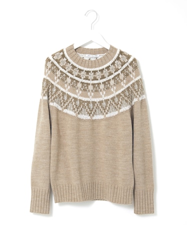 求心柄 ラメ ニット