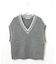 ウールブレンド チルデン ニットベスト