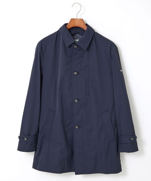 【NAVY】ウールライク サージ キルト ステンカラーコート<A DAY IN THE LIFE> ウールライク サージ キルト ステンカラーコート＜A DAY IN THE LIFE＞