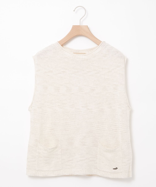 コットンリネン ニュアンスカラー ベスト