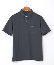 地柄 デザイン ポロシャツ